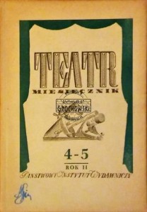 Teatr Miesięcznik Kwiecień-Maj Nr 4-5/1947 Rok II