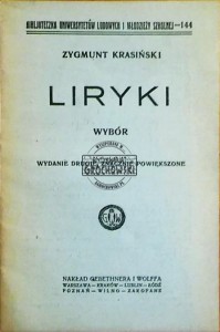 Liryki Wybór (Seria: Bibljoteczka Uniwersytetów Ludowych i Młodzieży Szkolnej 144)