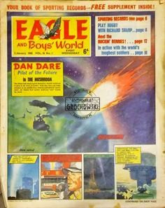 Eagle and Boys' World 2 Januhary 1965 Vol. 16 No. 1 Dan Dare Pilot on the Future