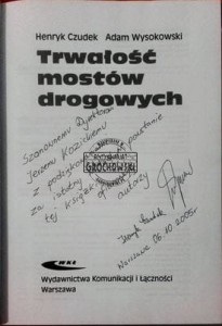 Trwałość mostów drogowych. AUTOGRAF