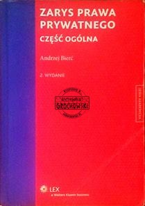 Zarys prawa prywtnego. częśc ogólna