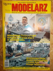 Modelarz 724 10/2016 : miesięcznik modelarzy kołowych, lotniczych, okrętowych i rakietowych