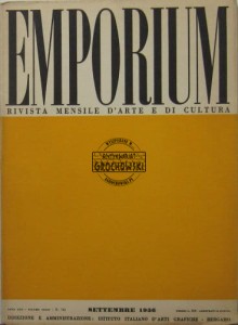 Emporium ; 1956, N. 741 ; Rivista mensile d'arte e di cultura