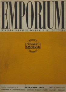 Emporium ; 1956, N. 743 ; Rivista mensile d'arte e di cultura
