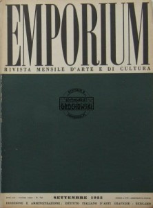 Emporium ; 1955, N. 729 ; Rivista mensile d'arte e di cultura