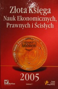 Złota Księga Nauk Ekonomicznych, Prawnych i Ścisłych 2005