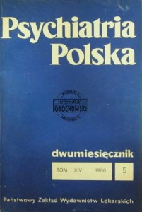 Psychiatria Polska. Dwumiesięcznik, Tom XIV,  5/1980
