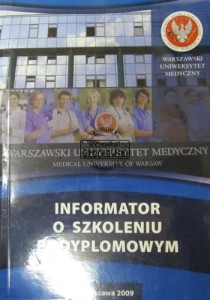 Informato o szkoleniu podyplomowym. (Warszawski Uniwersytet Medyczny)