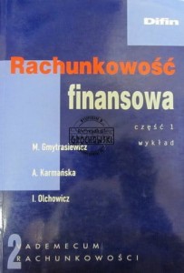 Rachunkowość finansowa. Część 1. Wykład.