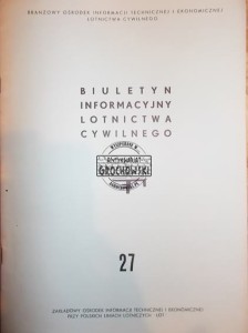 Biuletyn informacyjny lotnictwa cywilnego 27, 5'67