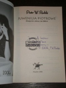 Piotr W. Rudzki AUTOGRAF