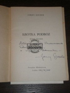 Jerzy Siczek AUTOGRAF