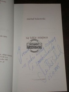 Michał Bukowski AUTOGRAF