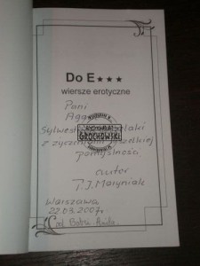 Tadeusz Józef Maryniak "Tamar" AUTOGRAF