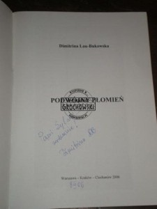 Dimitrina Lau-Bukowska AUTOGRAF