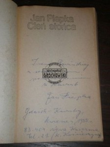 Jan Piepka AUTOGRAF