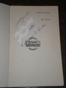 Henryk Szulczyński AUTOGRAF