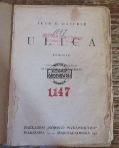 Ulica  MAZUREK 1937