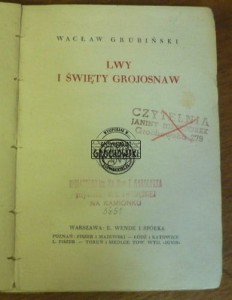 Lwy i Święty Grojosnaw GRUBIŃSKI