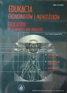 Edukacja ekonomistów i menedżerów. Education of Economists and Managers. Nr 3 (17) lipiec-wrzsień 2010