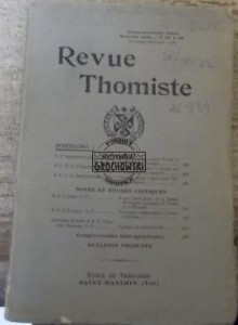 Revue Thomiste tom XI n.53  1928