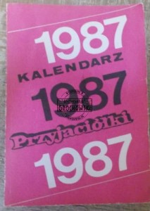 Kalendarz Przyjaciółki 1987