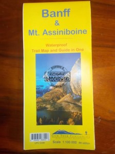 Banff & Mt. Assiniboine : Waterproof Trail Map and Guide in One