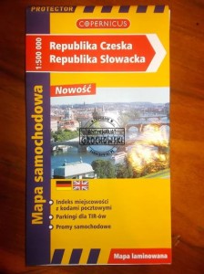 Republika Czeska, Republika Słowacka : mapa samochodowa