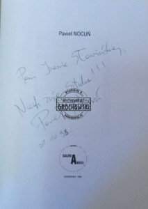 AUTOGRAF Paweł Nocuń