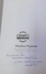 AUTOGRAF Wiesław Przyłuski  VERMILLON