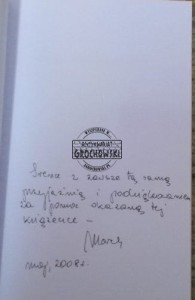 AUTOGRAF Marek Wawrzkiewicz  KAMYKI Z CHIŃSKIEJ MOZAIKI