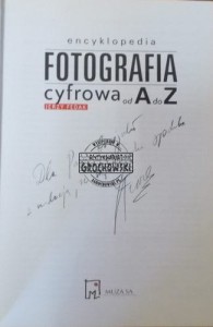 AUTOGRAF Jerzy Fedak  FOTOGRAFIA CYFROWA OD A DO Z.ENCYKLOPEDIA