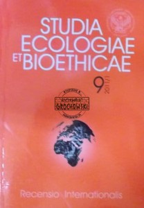 Studia ecologiae et bioethicae. Tom 9 2011/1