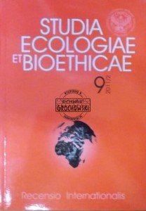 Studia ecologiae et bioethicae. Tom 9 2011/2