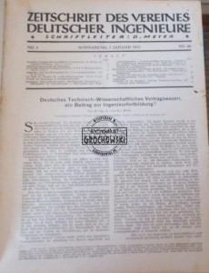 Zeitschrift des vereines Deutscher ingenieure 1922 rocznik