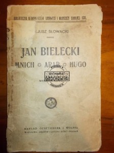 Jan Bielecki. Mnich. Arab. Hugo. (Seria: Bibljoteczka Uniwersytetów Ludowych i Młodzieży Szkolnej, 131)