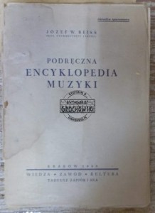 Podręczna encyklopedia muzyki zeszyt II  REISS  1950