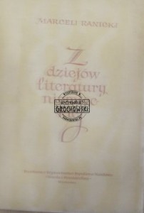 Z dziejów literatury niemieckiej