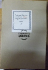 Niobe.  GAŁCZYŃSKI  drzeworyty  ŻUŁAWSKIEGO