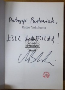 AUTOGRAF MONIKA BOREK  Radio Yokohama