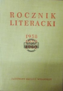 Rocznik literacki 1958 1959 1960