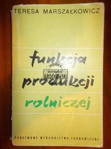 Funkcja produkcji rolniczej