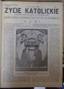 Życie Katolickie rocznik w oprawie 1938