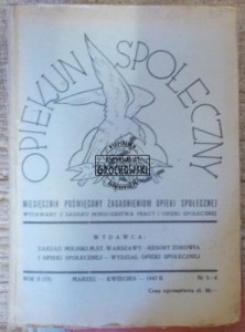 Opiekun społeczny rok II  marzec-kwiecień 1947r Nr.3-4