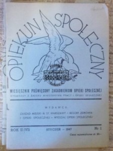 Opiekun społeczny rok II  styczeń 1947r Nr.1