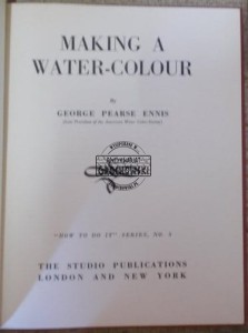 Making a water-colour  ENNIS  1947