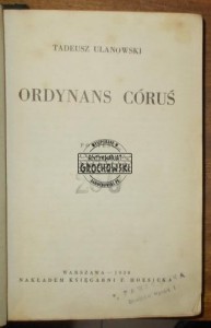 Ordynans Córuś  ULANOWSKI  1930