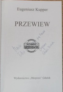 AUTOGRAF Eugeniusz Kupper  PRZEWIEW