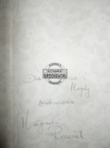 AUTOGRAF MAŁGORZATA ROZENEK Poradnik perfekcyjna pani domu