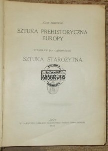 Historja sztuki tom I  ŻUROWSKI  1934